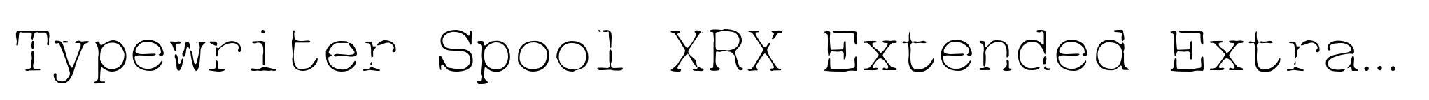 Typewriter Spool XRX Extended Extra Light image